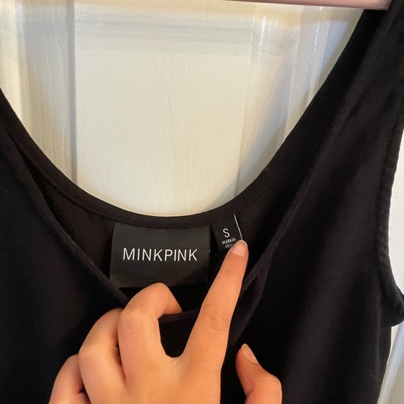 Mink pink black romper - Picture 2 of 2